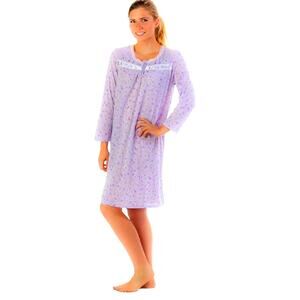 Pink Label Nightgown Womens 4X Pajamas Soft Comfort Lounge Sleep Shirt Purple